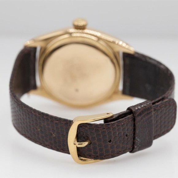 Rare! Men's Factory 34mm 18k Yellow Gold Watch - Picture 4 of 4